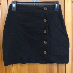 Cotton On Black Button Up Skirt Size XS